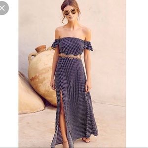 Lulus polka dot maxi